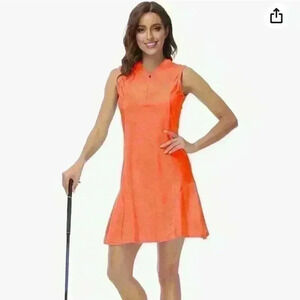 Vibrant Orange Sleeveless Mini Dress NWOT